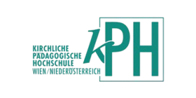 Logo der KPH Wien/Niederösterreich mit türkisfarbenem Schriftzug und stilisiertem „kPH“-Symbol im Rahmen.